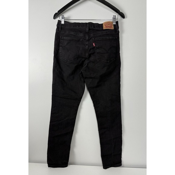 EUC Levi's 511 Slim Tapered Jeans BLACK Mens tag=29x28 Red Tab - Picture 6 of 11